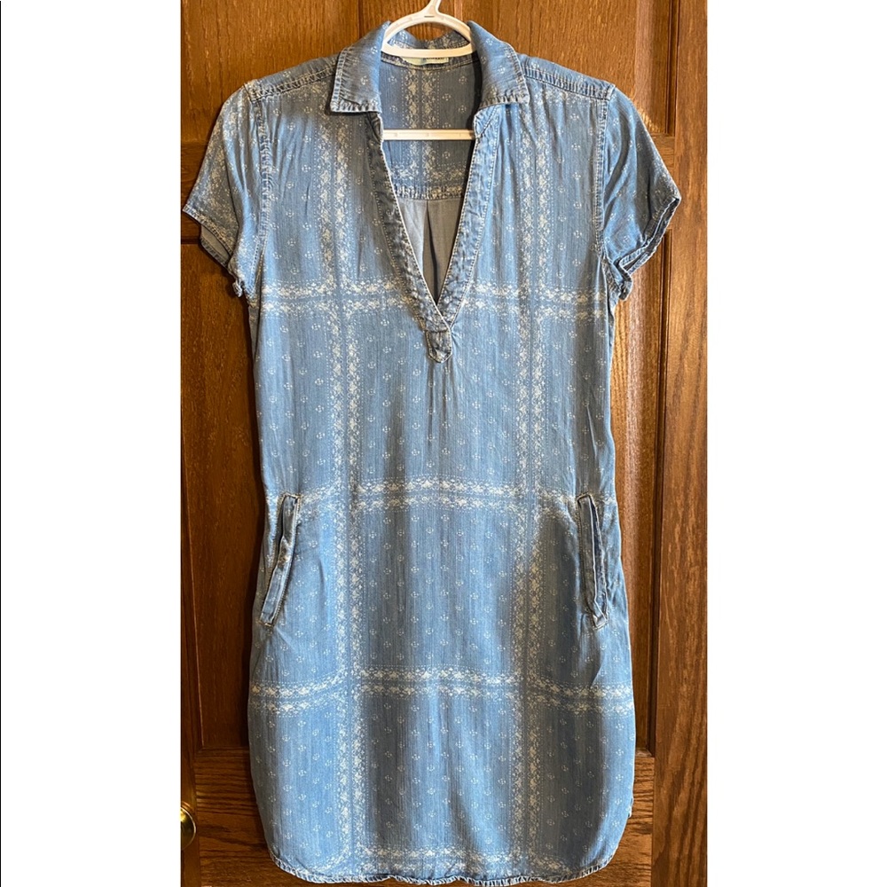 Printed Chambray dress